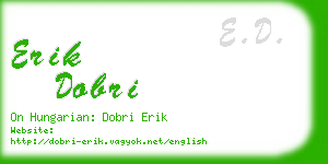 erik dobri business card